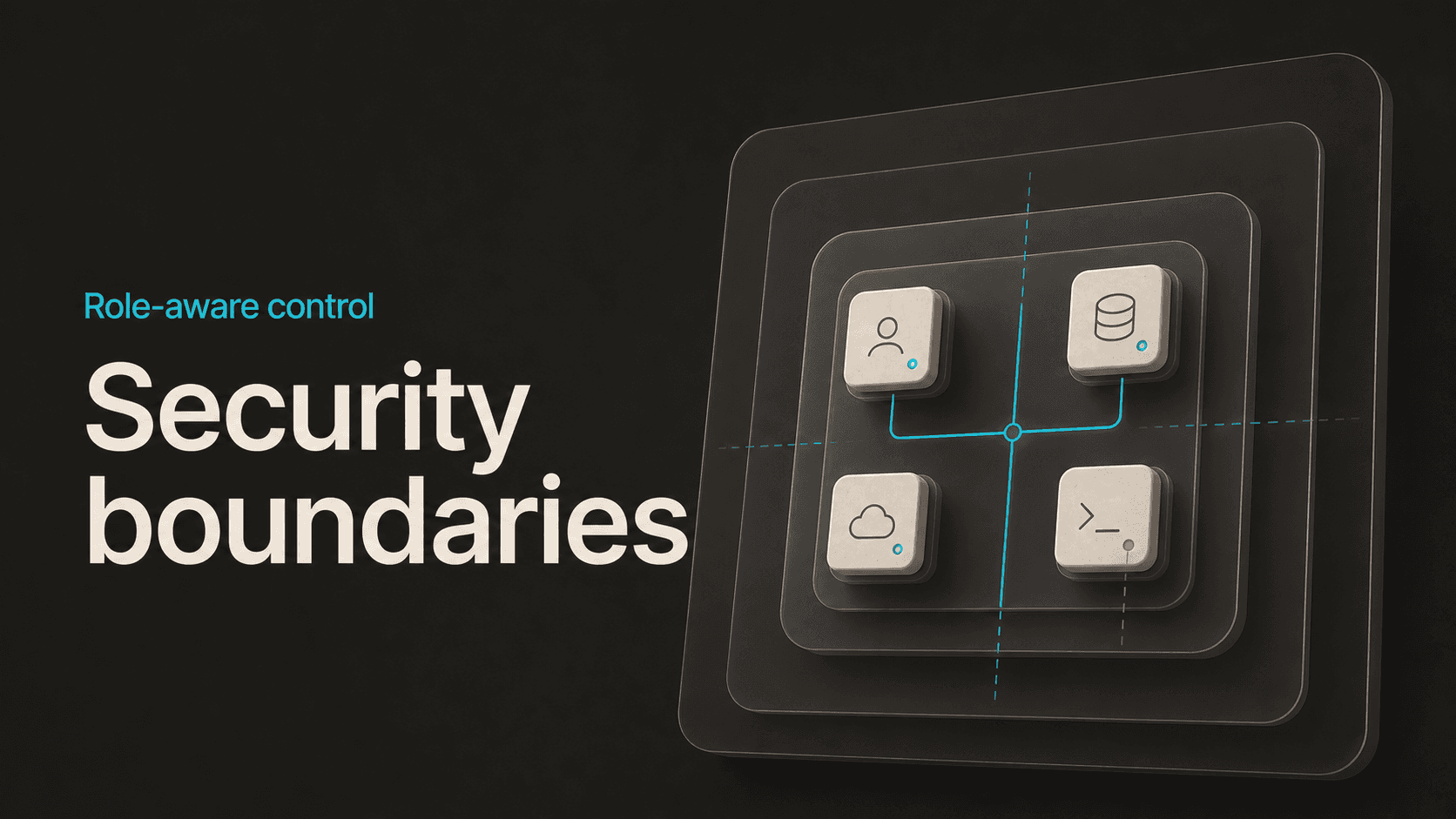 Nested role and service boundaries protecting separate SHM operations