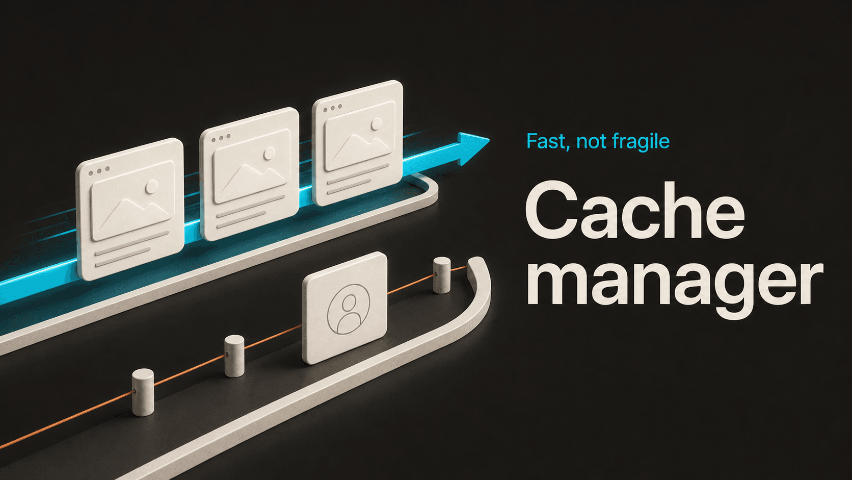 Public pages using a fast cache lane while a private session bypasses it