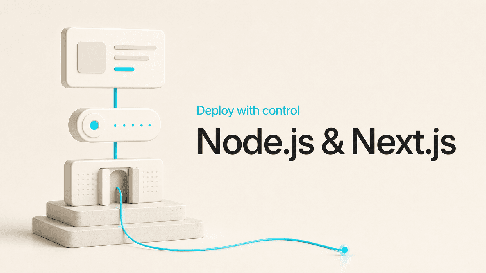 Controlled Node.js and Next.js deployment path from application to public route